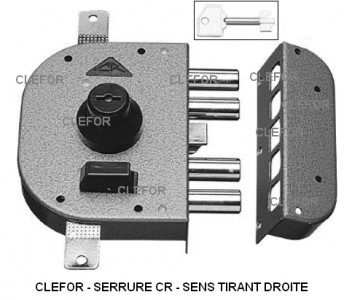 Serrure CR clés à pompe A2P*