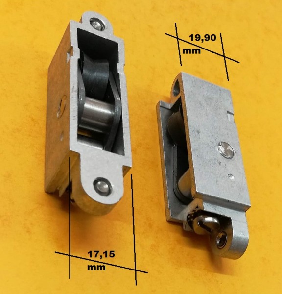 Roulette pour porte coulissante simple en acier Sobinco, réglable